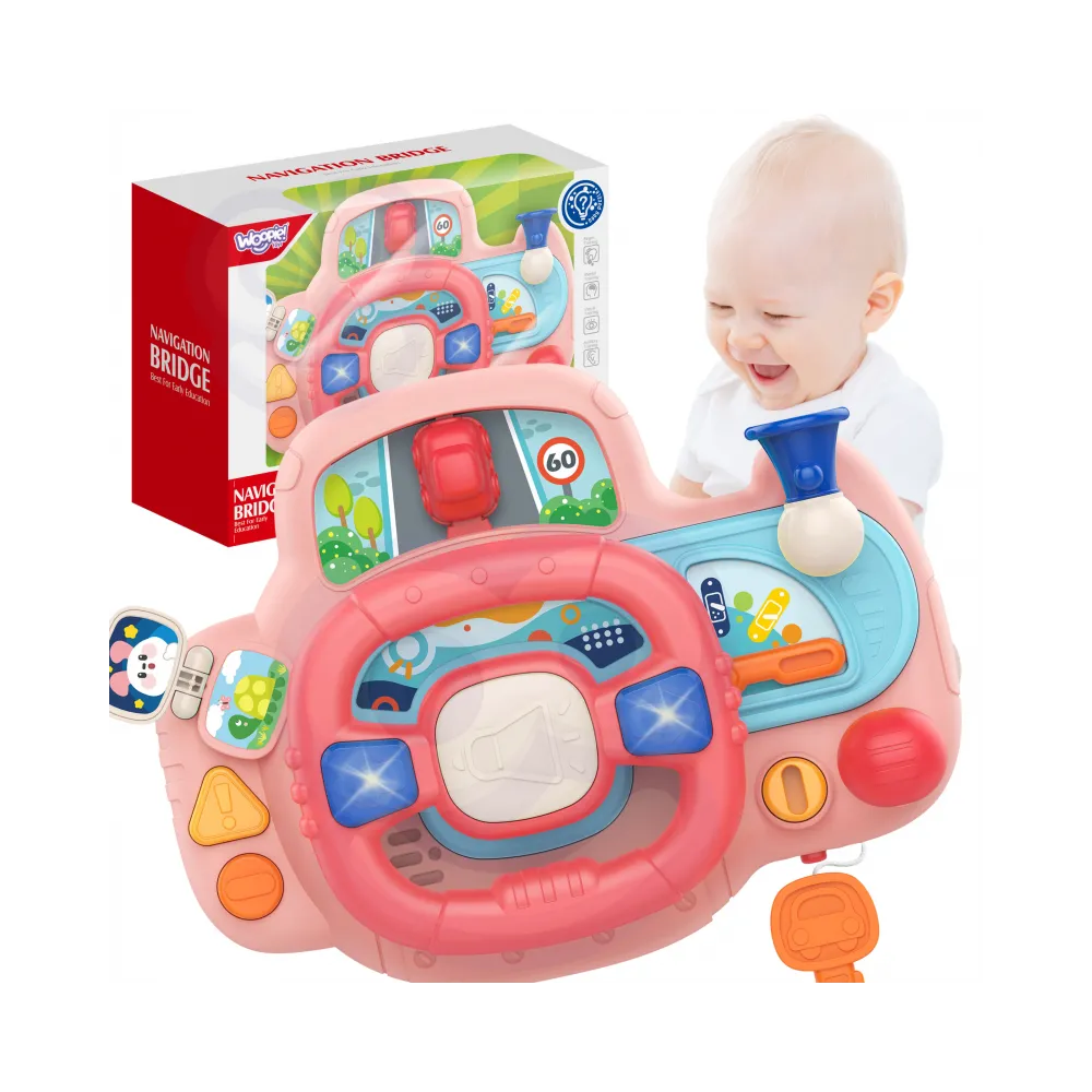 WOOPIE BABY Kierownica Samochodowa Interaktywna z Swiatłami Dźwiękiem