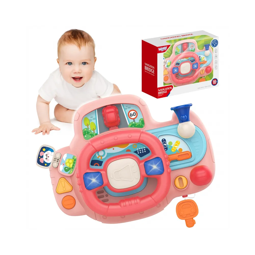 WOOPIE BABY Kierownica Samochodowa Interaktywna z Swiatłami Dźwiękiem