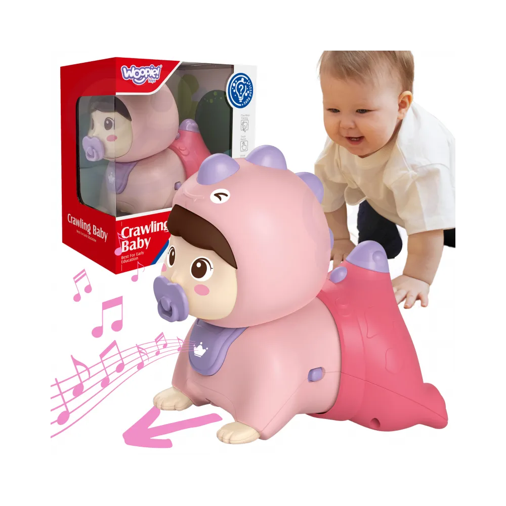 WOOPIE BABY Raczkujący Bobas Zabawka z Melodiami Świecąca