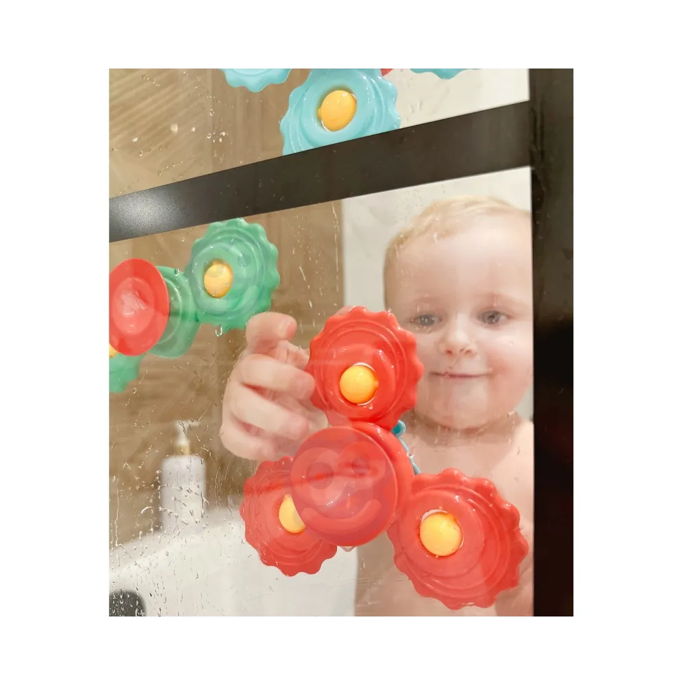 WOOPIE BABY Gryzak Spinner Wirujący z Przyssawką Zestaw 3 szt