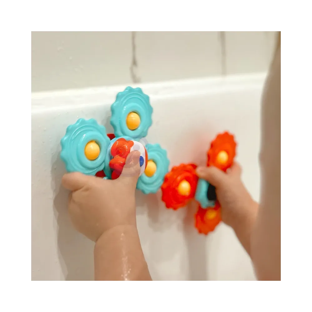 WOOPIE BABY Gryzak Spinner Wirujący z Przyssawką Zestaw 3 szt