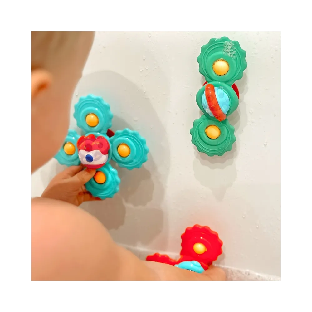 WOOPIE BABY Gryzak Spinner Wirujący z Przyssawką Zestaw 3 szt