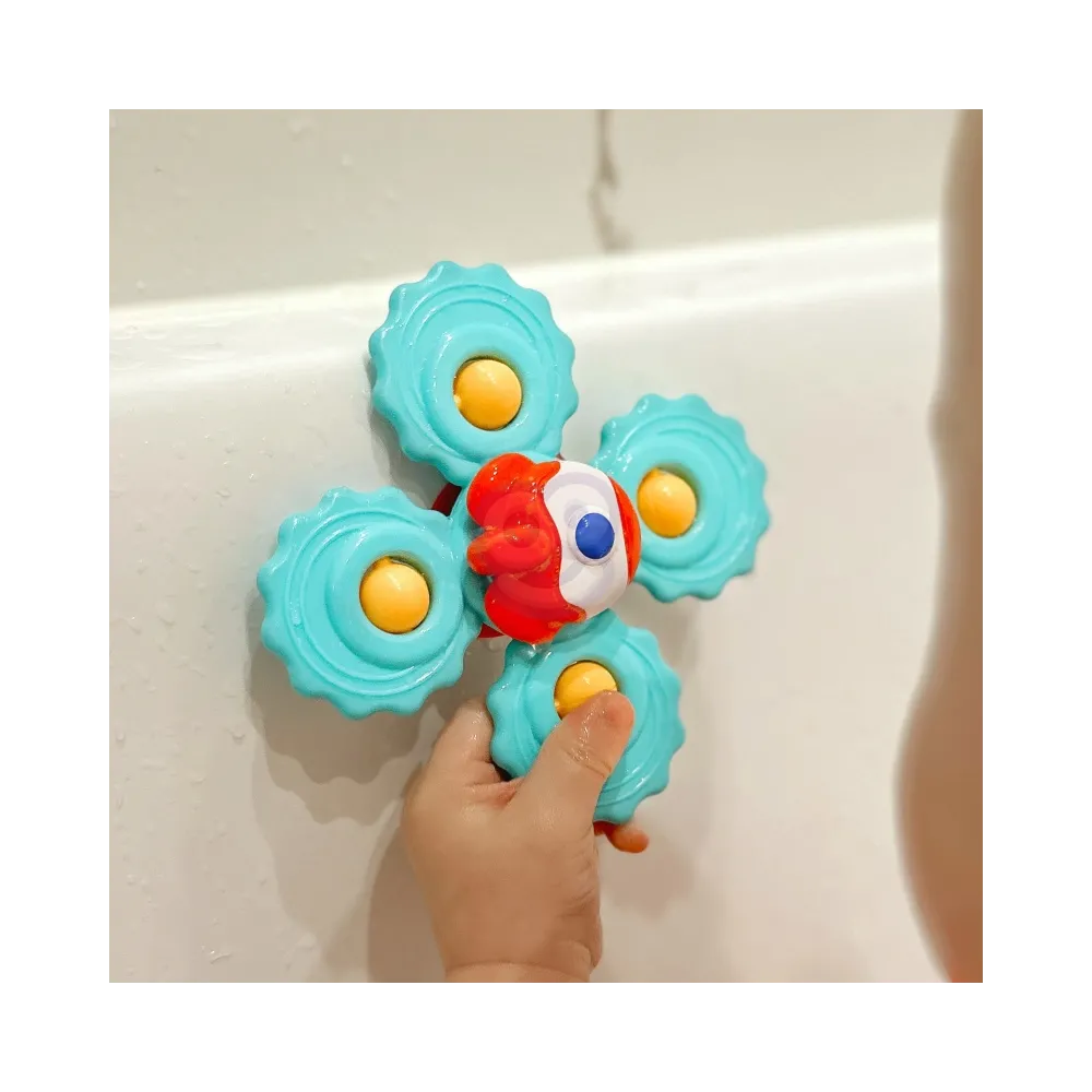 WOOPIE BABY Gryzak Spinner Wirujący z Przyssawką Zestaw 3 szt