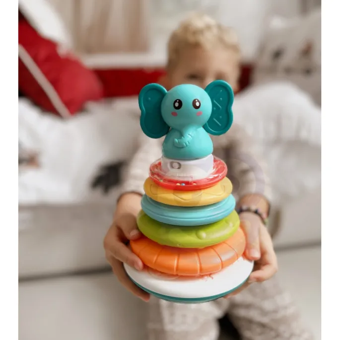 Słonik grzechotka rozwijająca zmysły malucha