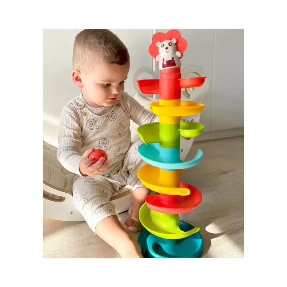 WOOPIE BABY Kulodrom Tor Kulkowy Zestaw Spirala + 6 Kulek