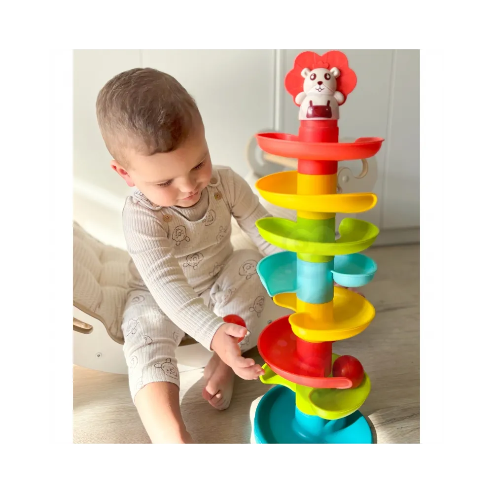 WOOPIE BABY Kulodrom Tor Kulkowy Zestaw Spirala + 6 Kulek