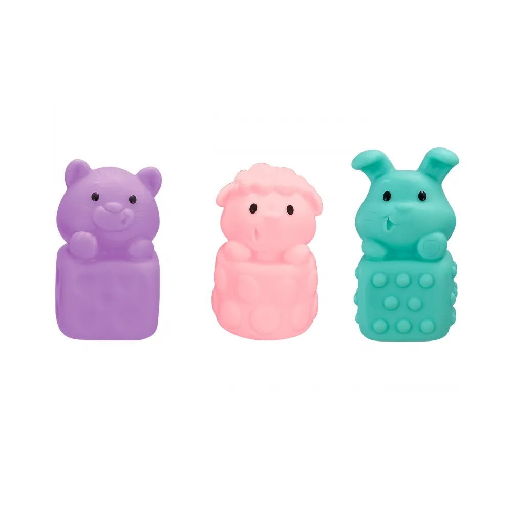 WOOPIE BABY Zwierzątka Sensoryczne Miękkie Zestaw 6 szt