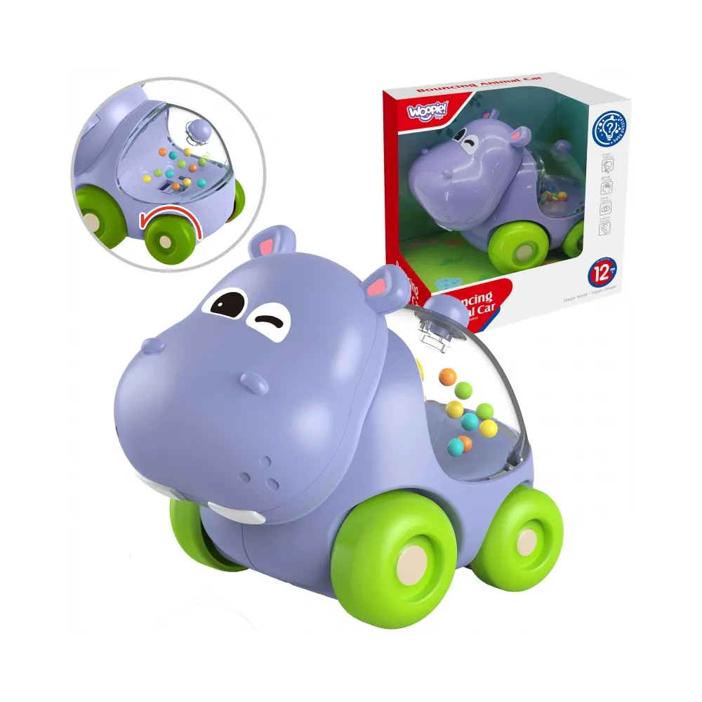 WOOPIE BABY Grzechotka Samochodzik Pojazd Hipopotam