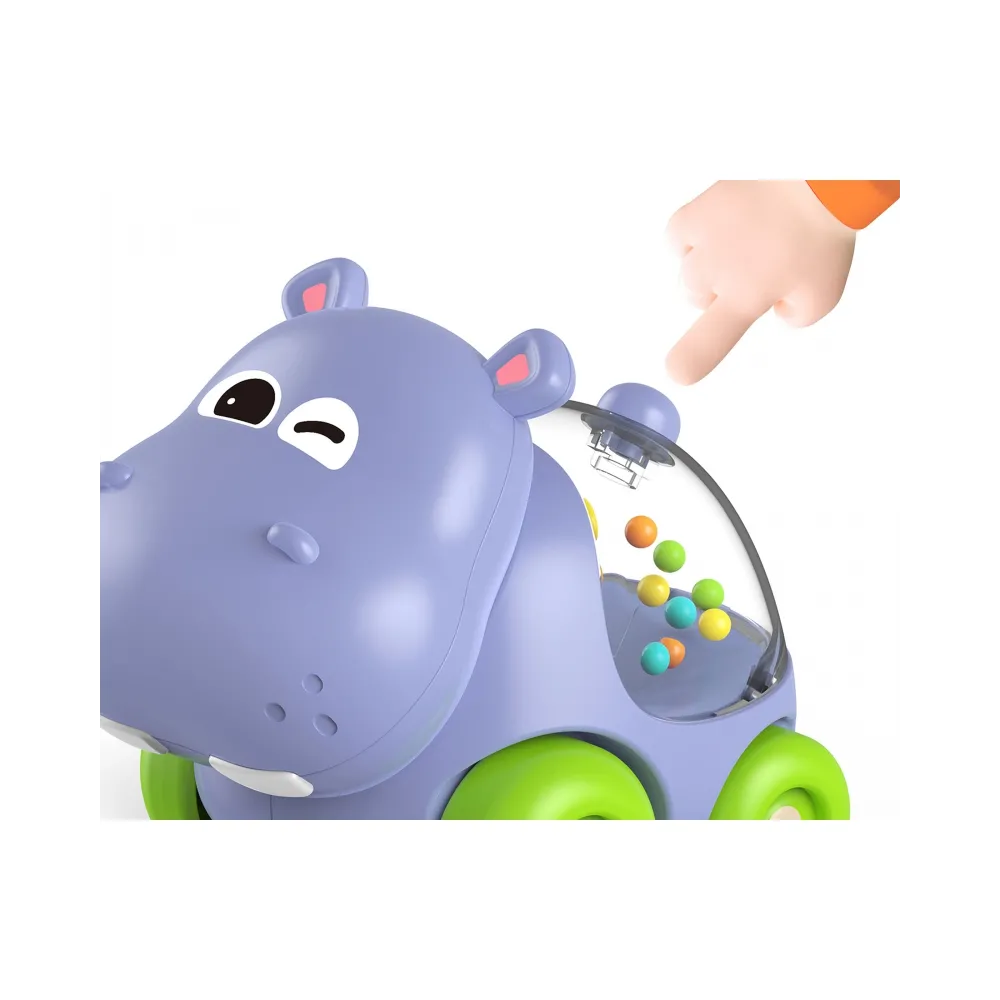 WOOPIE BABY Grzechotka Samochodzik Pojazd Hipopotam