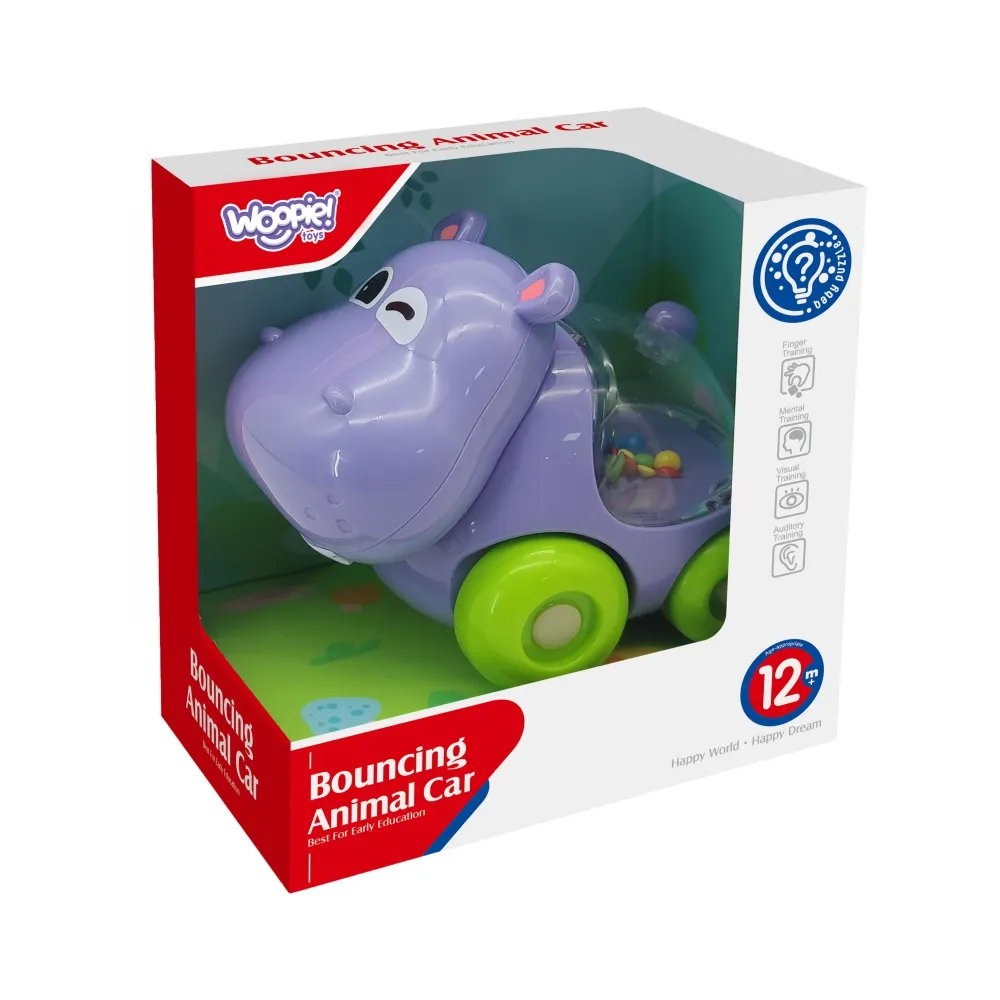 WOOPIE BABY Grzechotka Samochodzik Pojazd Hipopotam