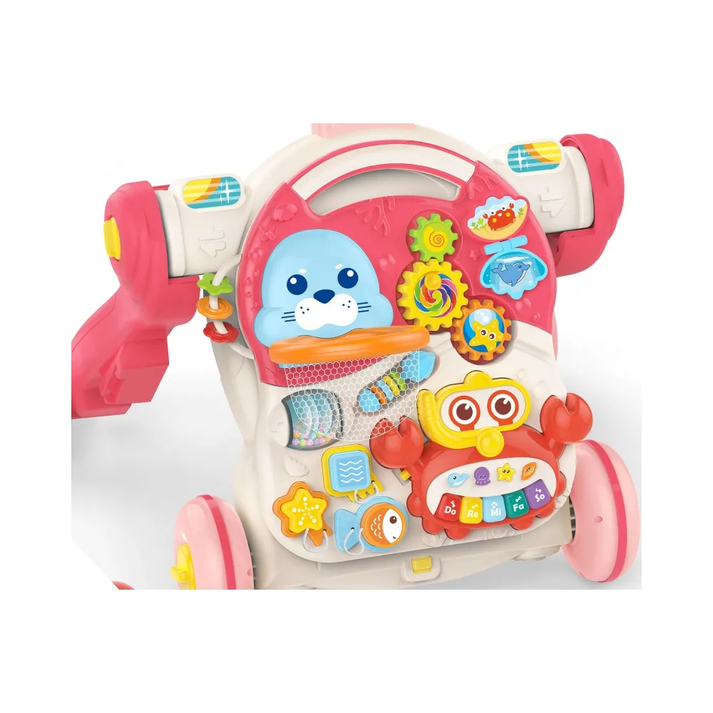 WOOPIE BABY Pchacz Chodzik Stolik Edukacyjny Hulajnoga Jeździk 4w1