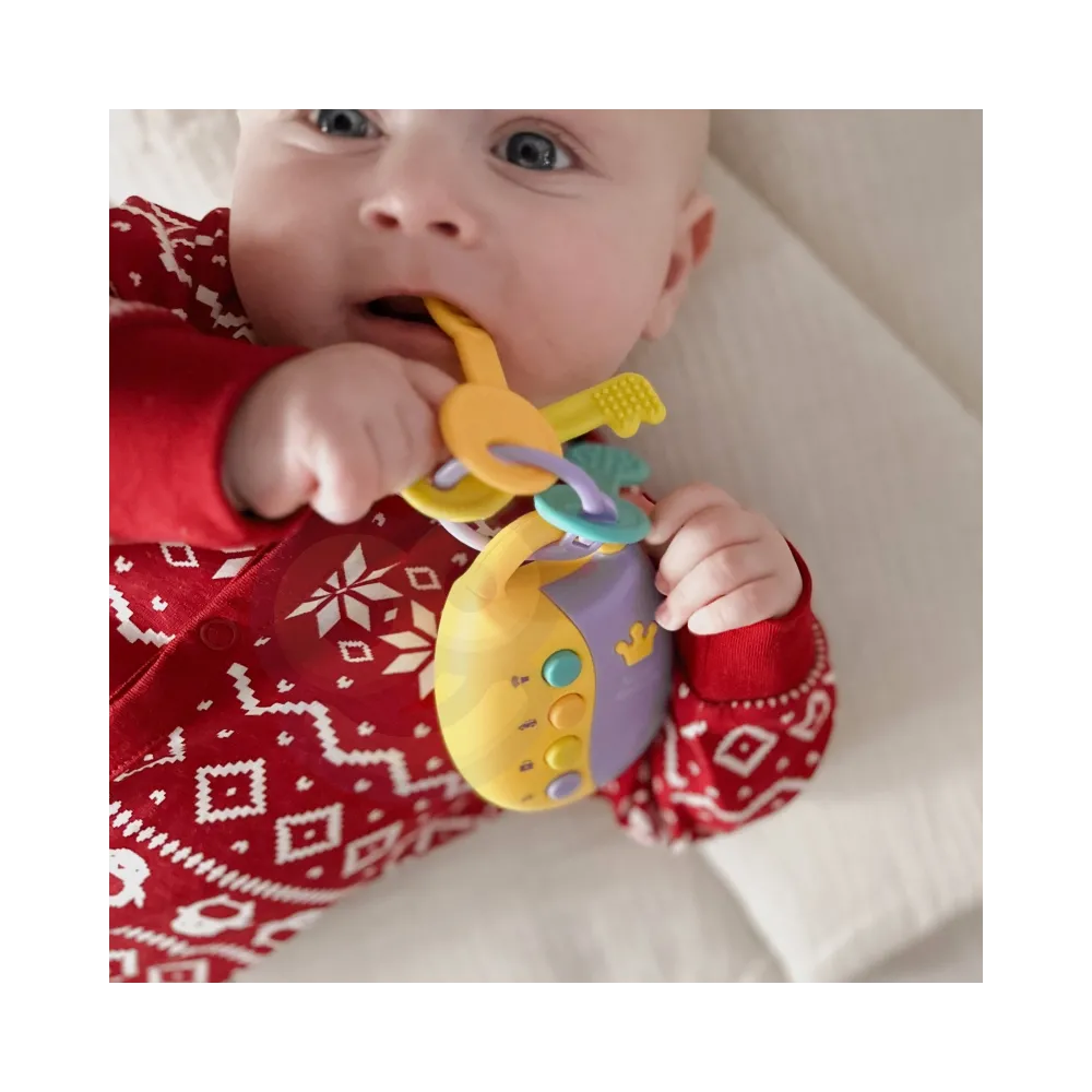 WOOPIE BABY Interaktywne Kluczki Samochodowe z Pilotem Gryzak 2w1