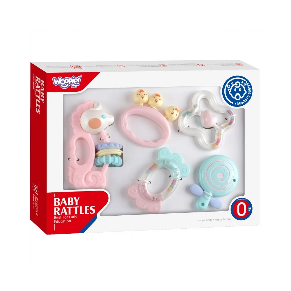 WOOPIE BABY Zestaw Gryzaków Grzechotek Sensorycznych