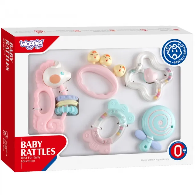 Zestaw gryzaków z przyjemnego silikonu