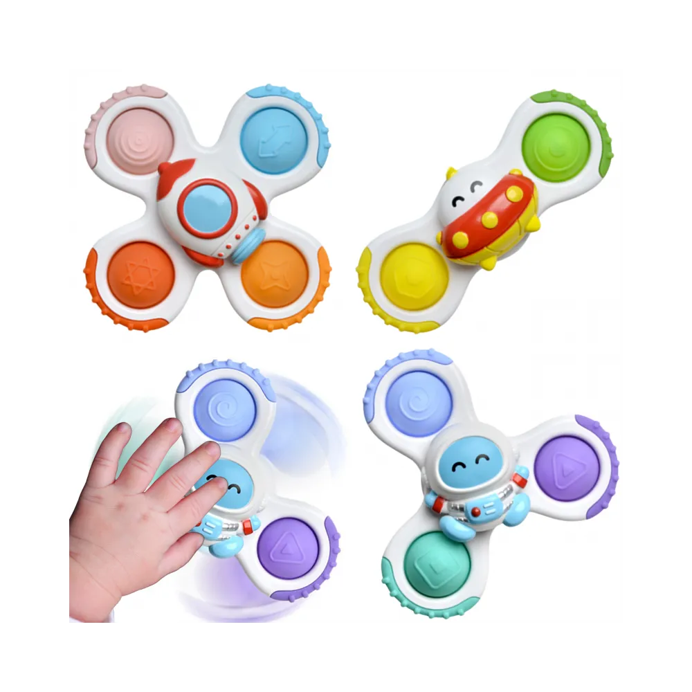 WOOPIE BABY Spinner Zabawka Sensoryczna Rakieta Kosmita Ufo 3 szt.