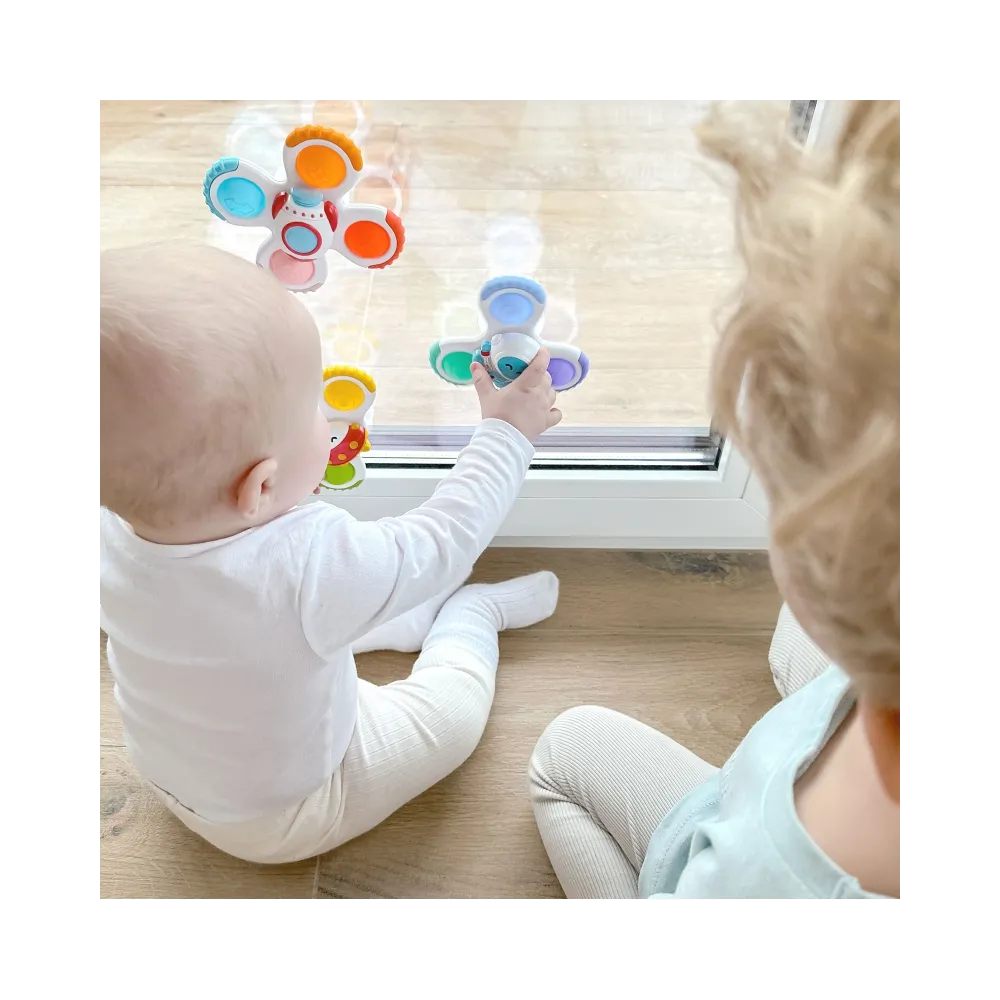 WOOPIE BABY Spinner Zabawka Sensoryczna Rakieta Kosmita Ufo 3 szt.