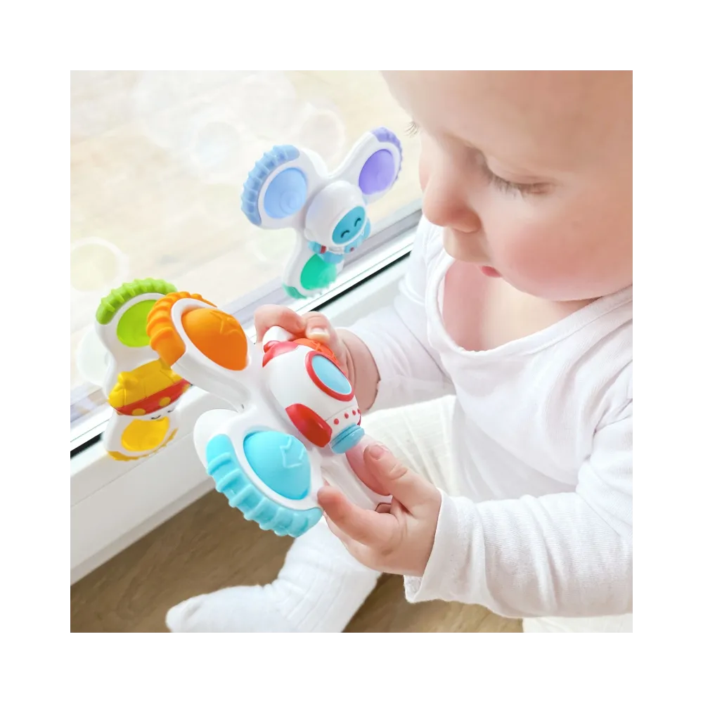 WOOPIE BABY Spinner Zabawka Sensoryczna Rakieta Kosmita Ufo 3 szt.