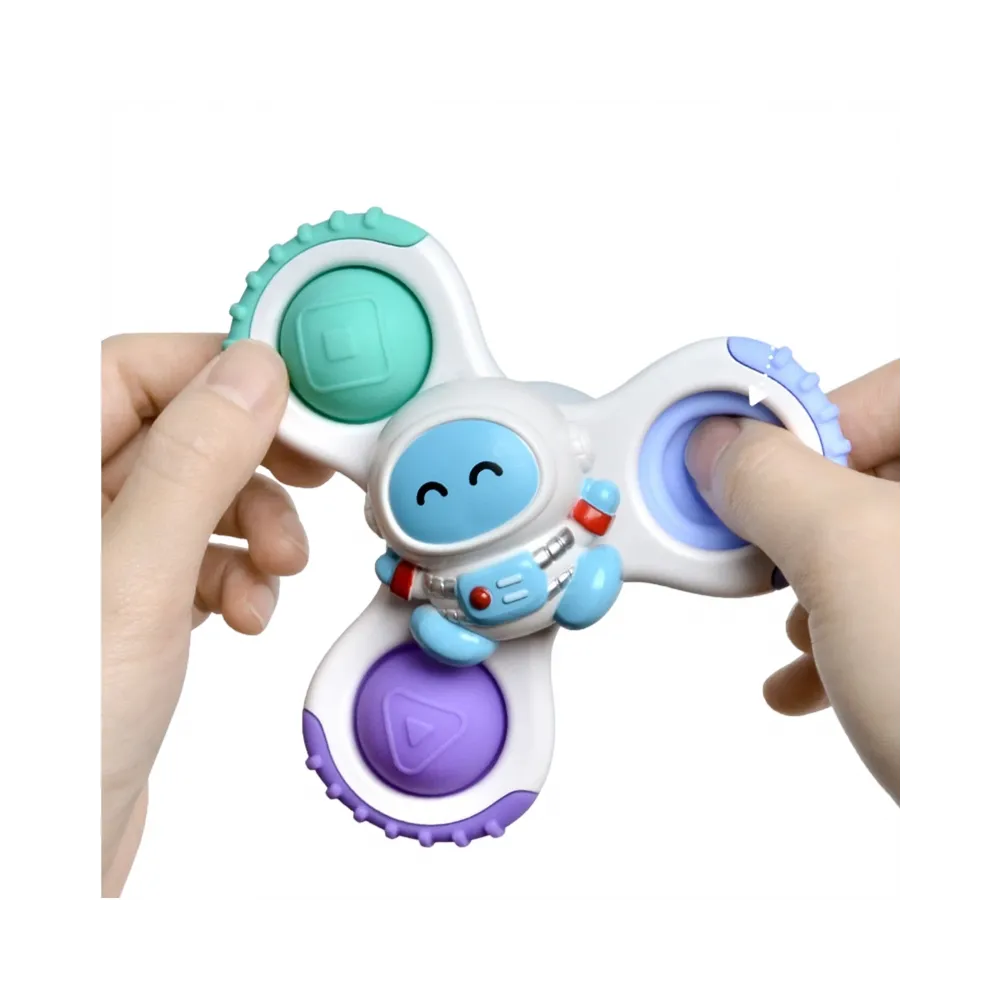 WOOPIE BABY Spinner Zabawka Sensoryczna Rakieta Kosmita Ufo 3 szt.