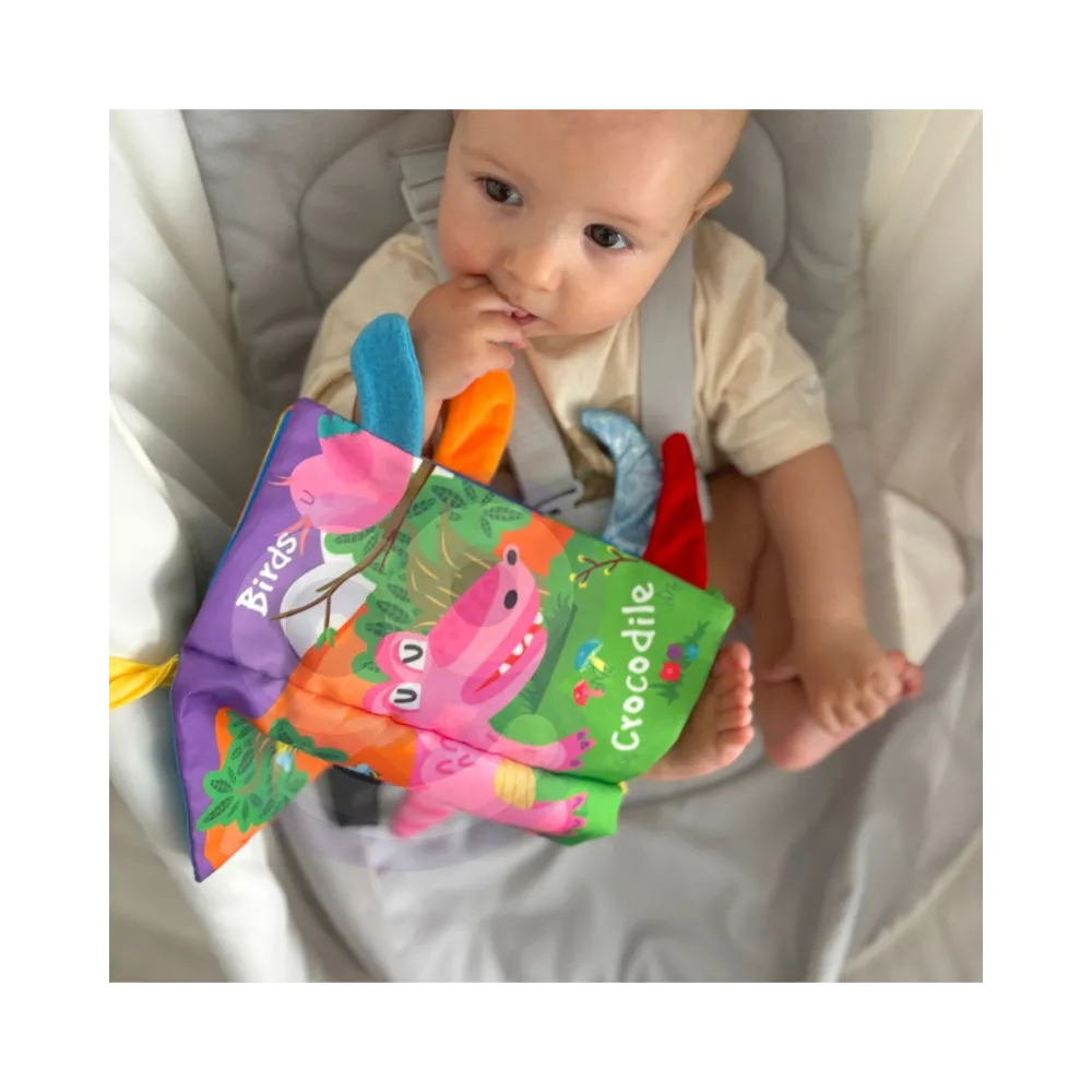 WOOPIE BABY Książeczka z Ogonkami Zwierząt Leśnych Materiałowa