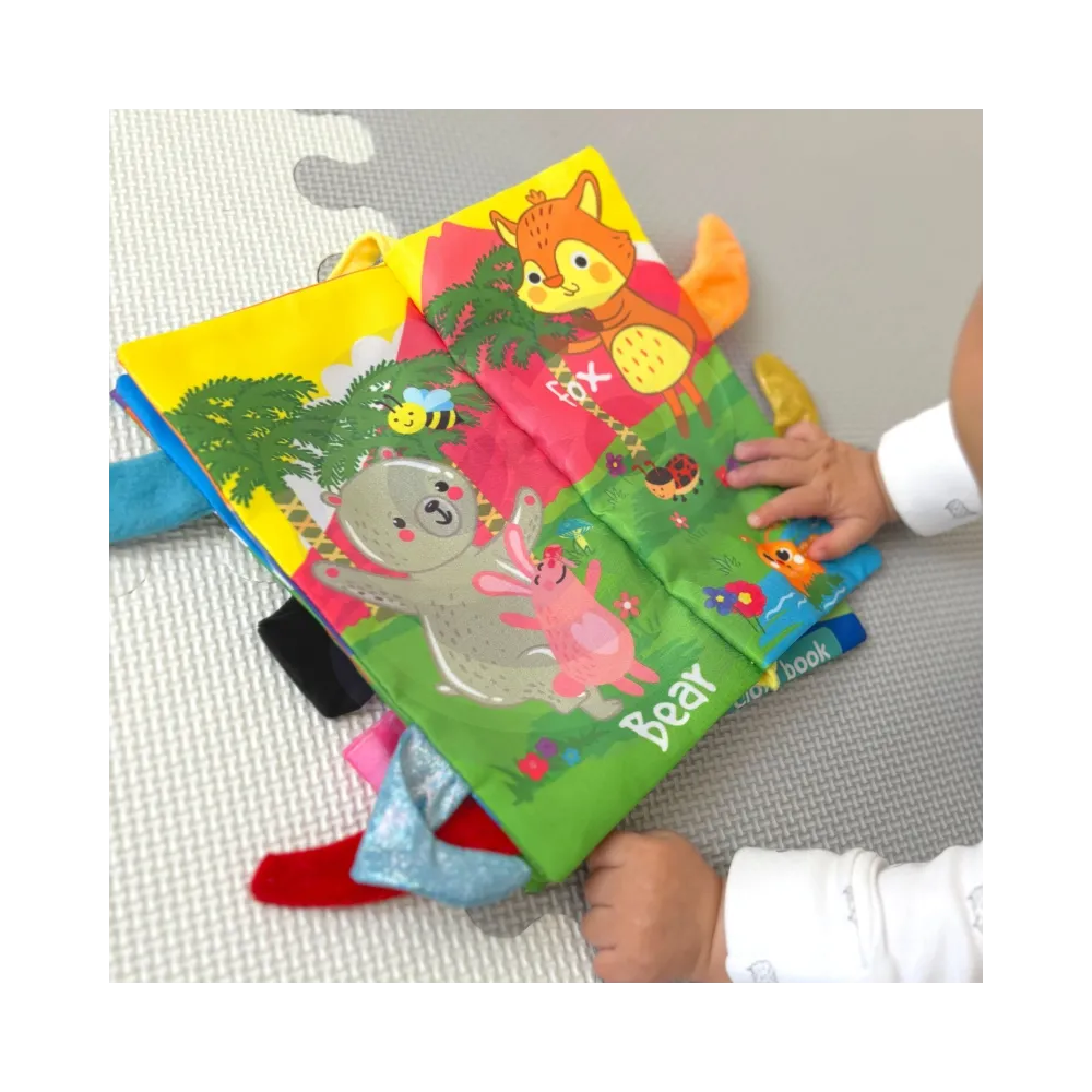 WOOPIE BABY Książeczka z Ogonkami Zwierząt Leśnych Materiałowa