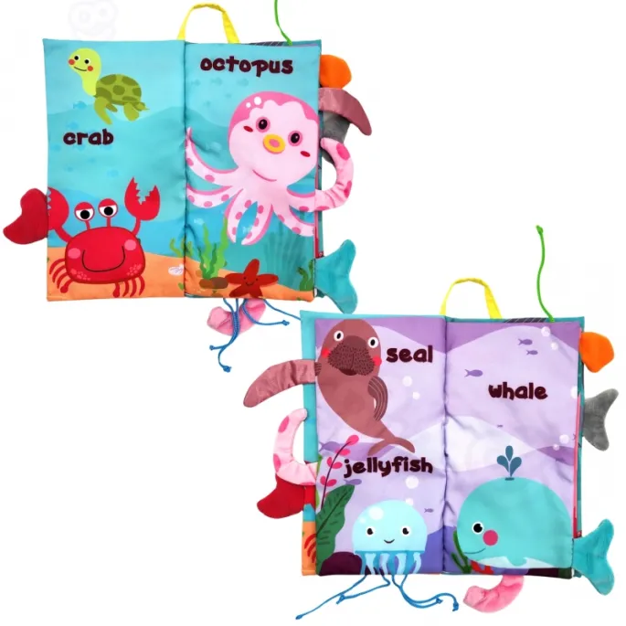 Miękka książeczka stymulująca zmysły dziecka