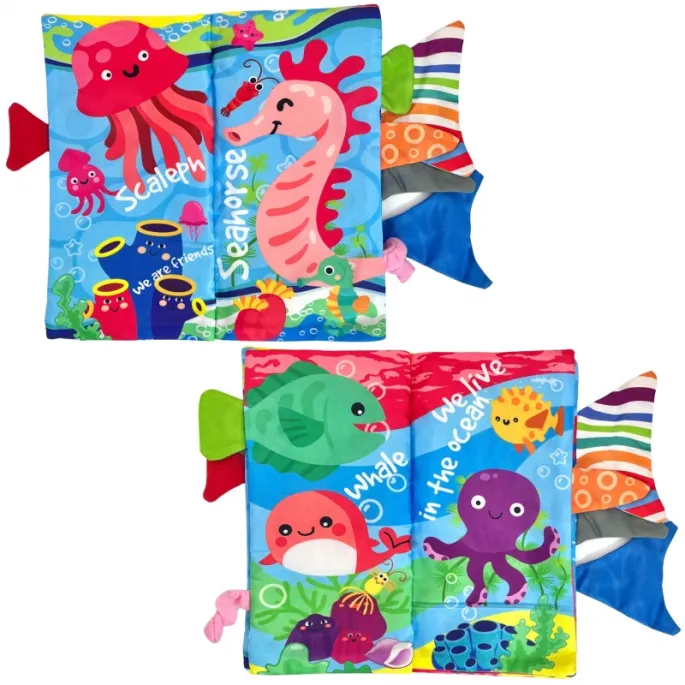 Interaktywna książeczka rozwijająca zmysły maluszka