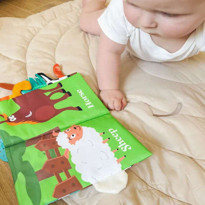 WOOPIE książeczka z ogonkami, idealna do wózka i łóżeczka