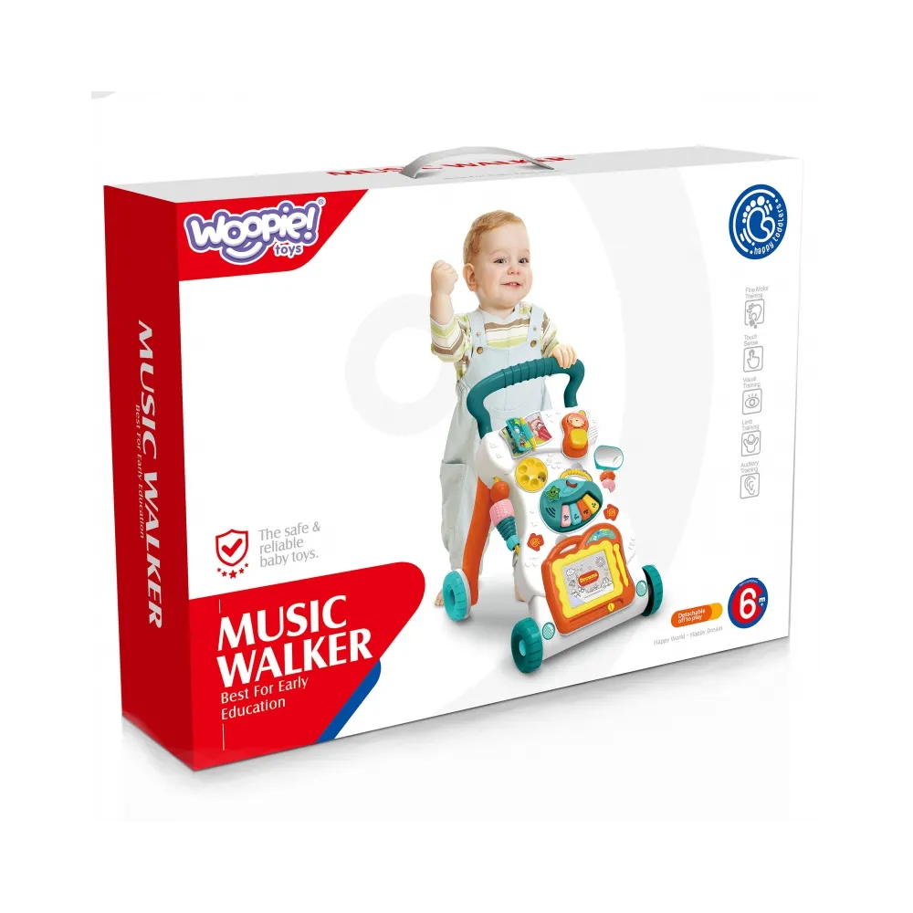 WOOPIE BABY Grający Chodzik z Znikopisem