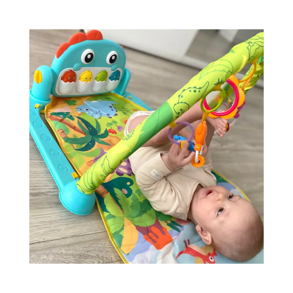 WOOPIE BABY Mata z Pałąkiem Dino