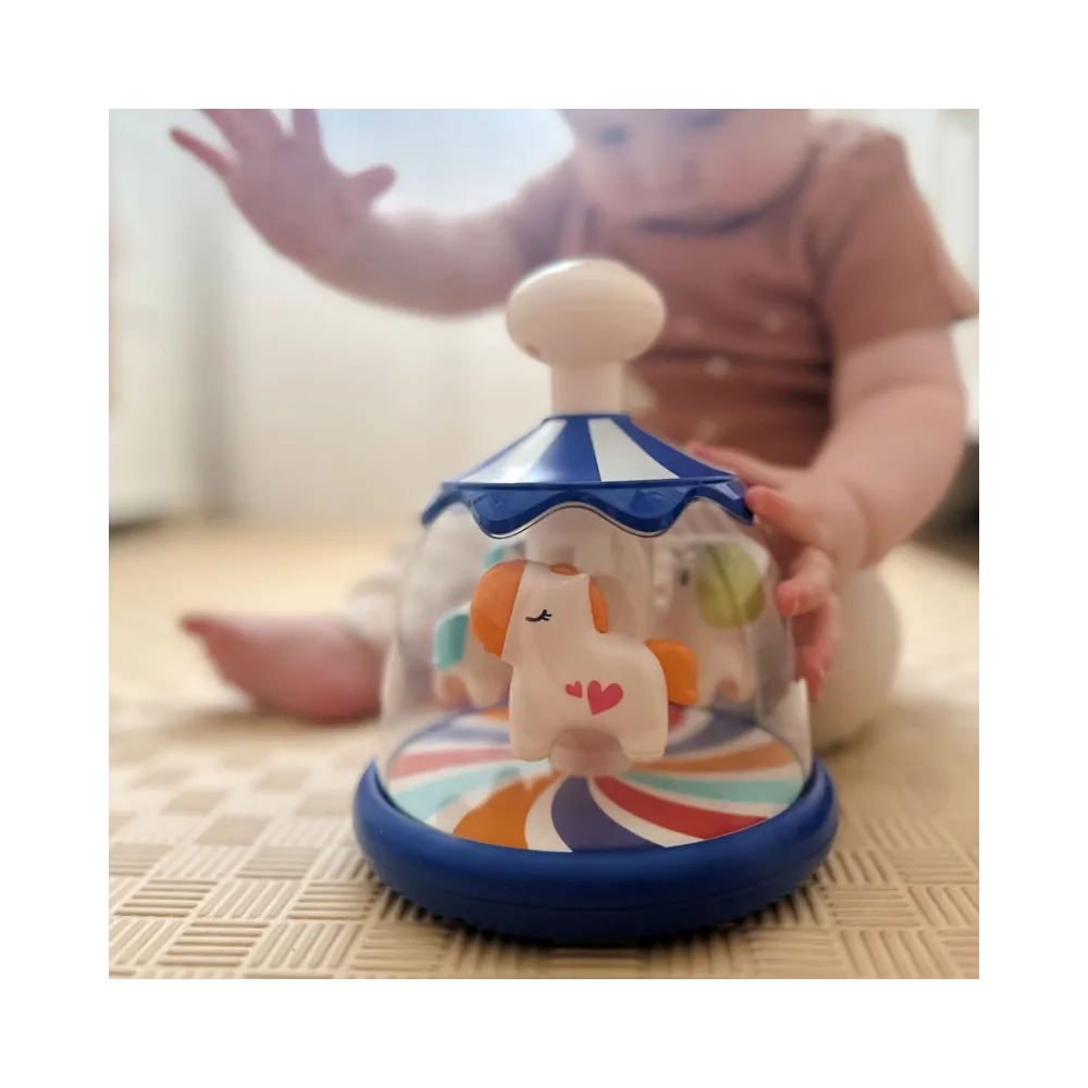 WOOPIE BABY Kolorowe Koniki Niebieski Bączek Karuzela