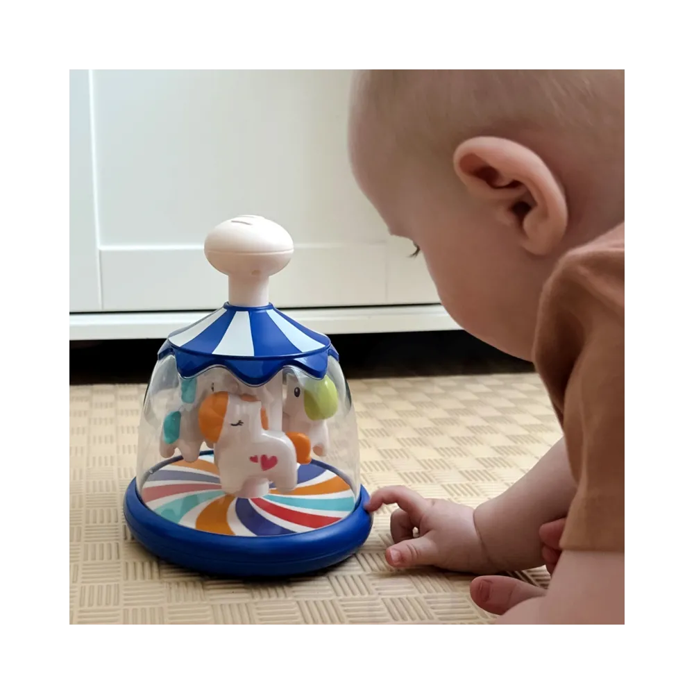 WOOPIE BABY Kolorowe Koniki Niebieski Bączek Karuzela