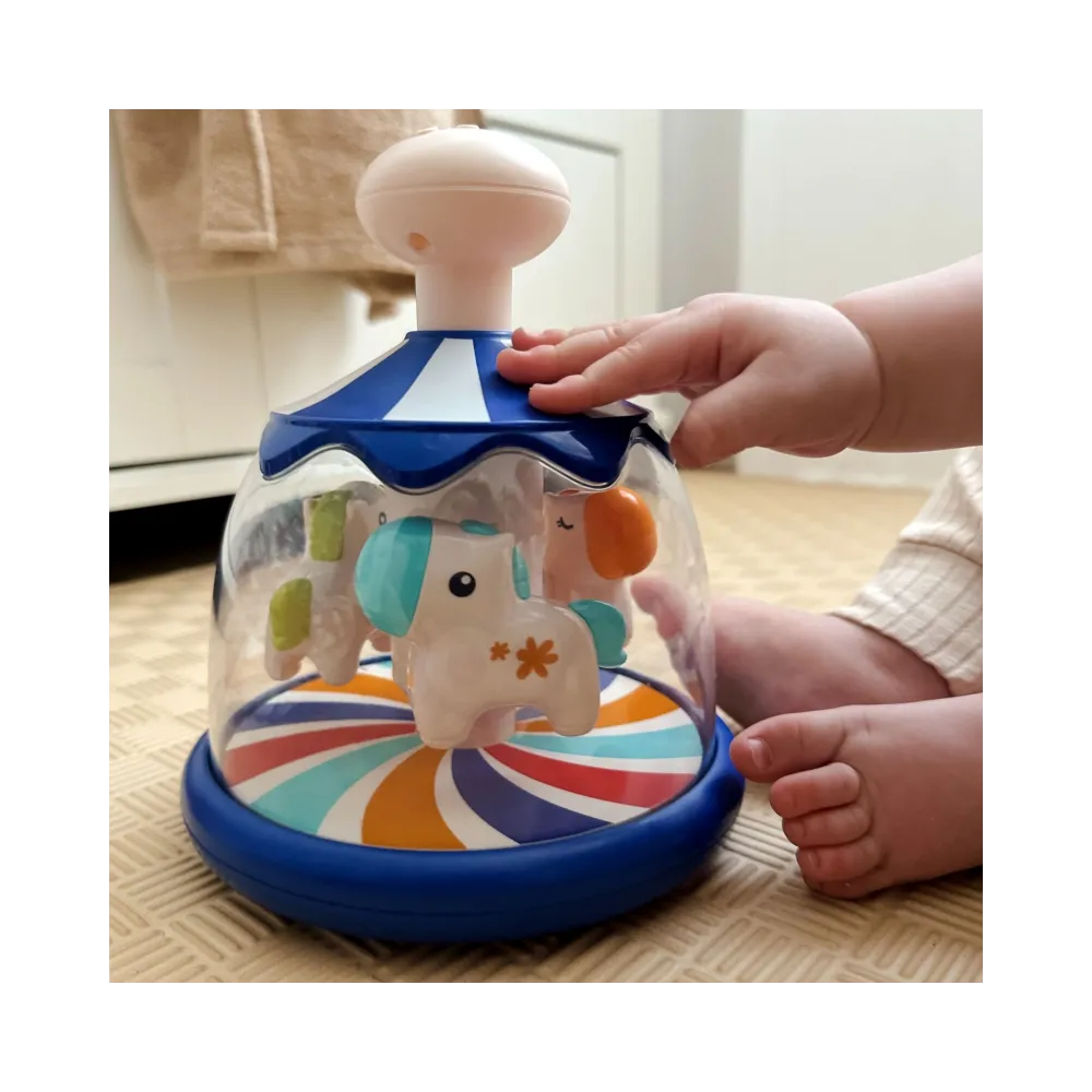 WOOPIE BABY Kolorowe Koniki Niebieski Bączek Karuzela