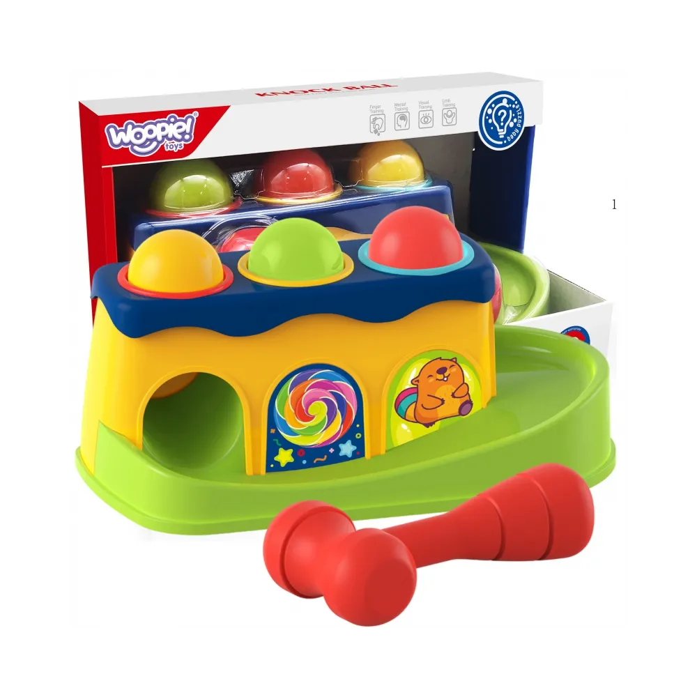 WOOPIE BABY Kolorowa Przebijanka Wbijanka z Młoteczkiem Montessori