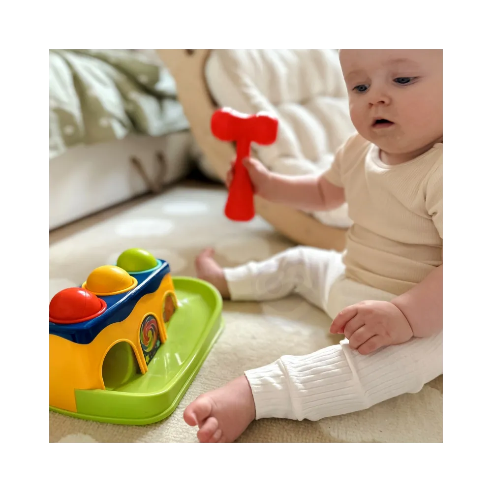 WOOPIE BABY Kolorowa Przebijanka Wbijanka z Młoteczkiem Montessori