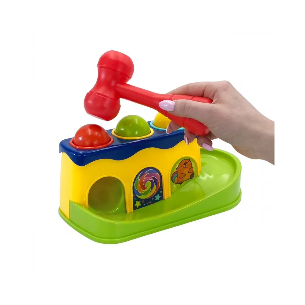 WOOPIE BABY Kolorowa Przebijanka Wbijanka z Młoteczkiem Montessori