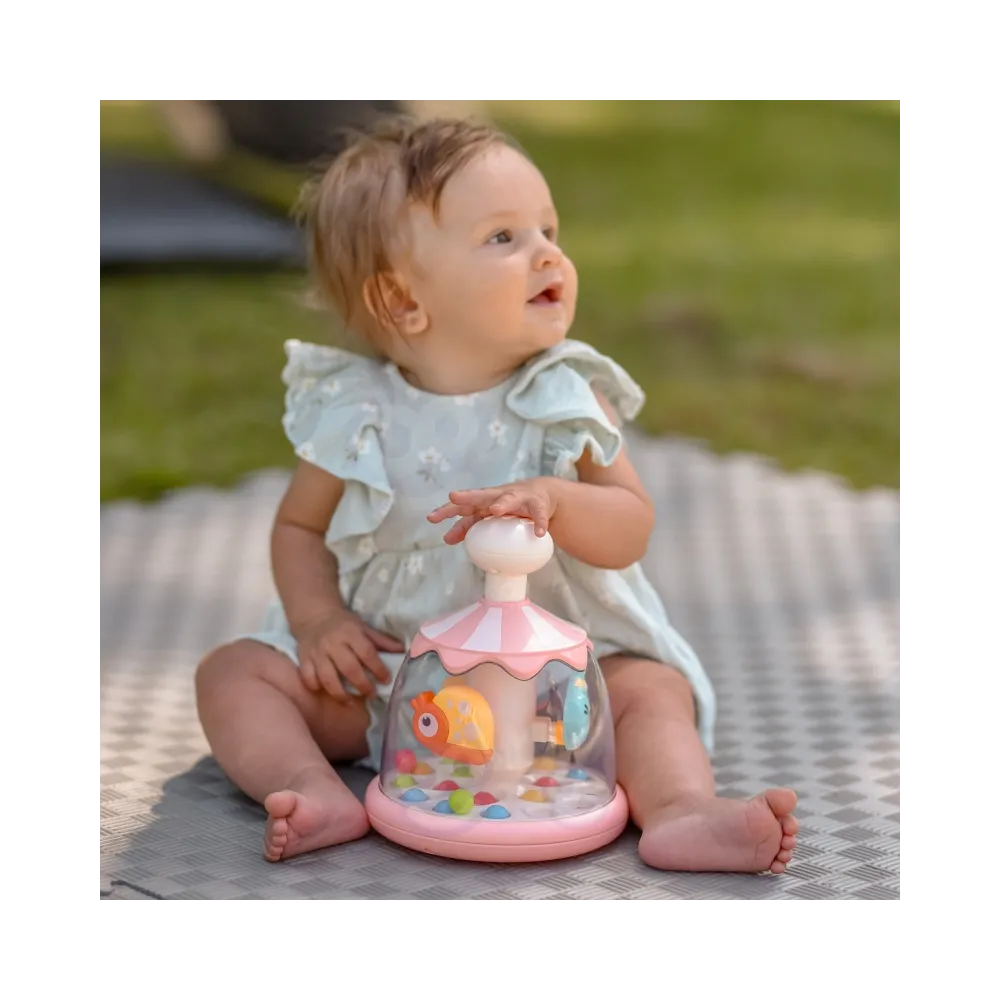 WOOPIE BABY Kolorowe Zwierzątka Różowy Bączek z Kulkami Karuzela