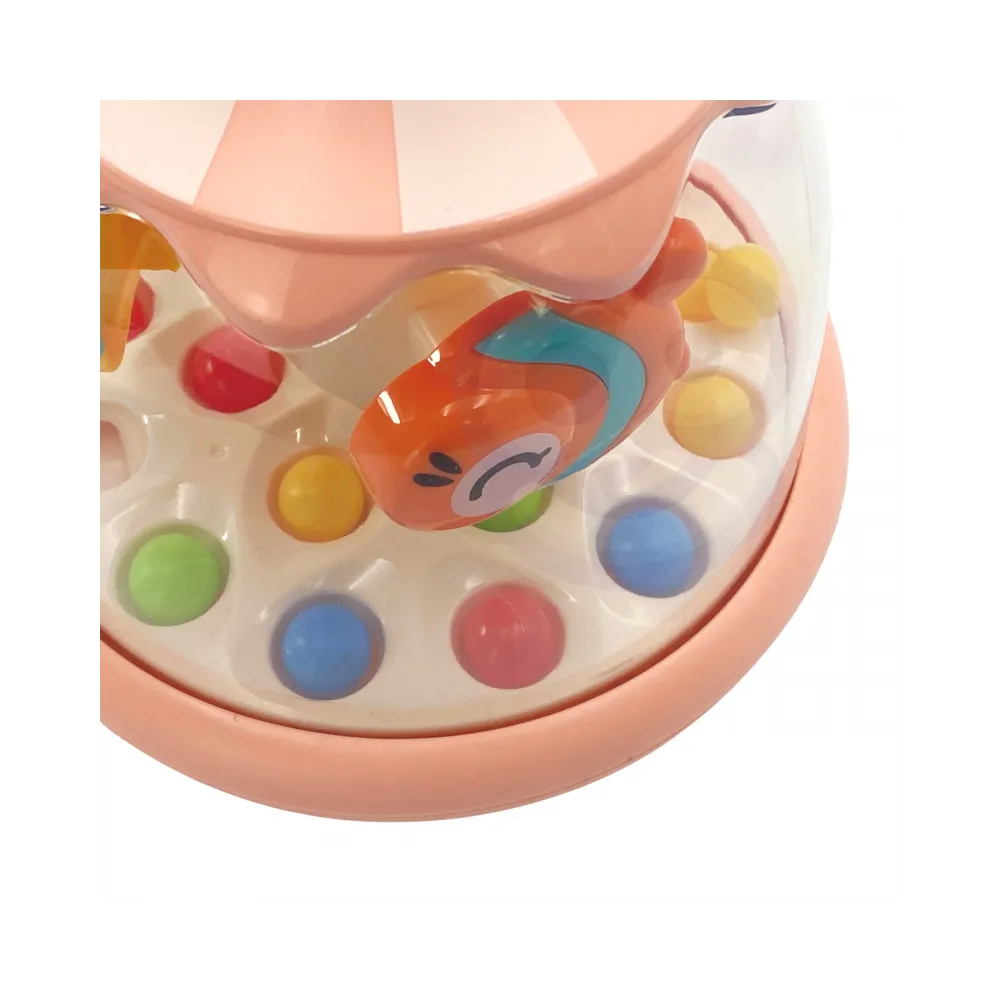 WOOPIE BABY Kolorowe Zwierzątka Różowy Bączek z Kulkami Karuzela
