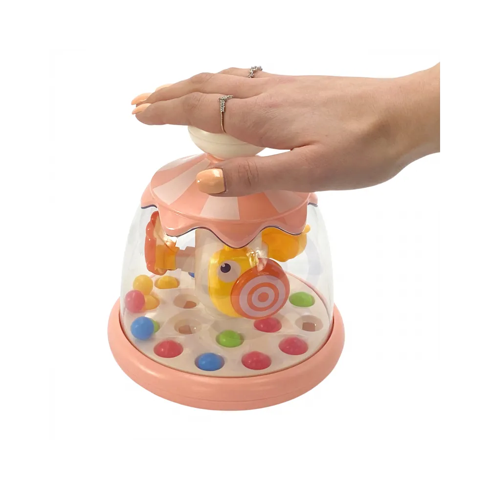 WOOPIE BABY Kolorowe Zwierzątka Różowy Bączek z Kulkami Karuzela