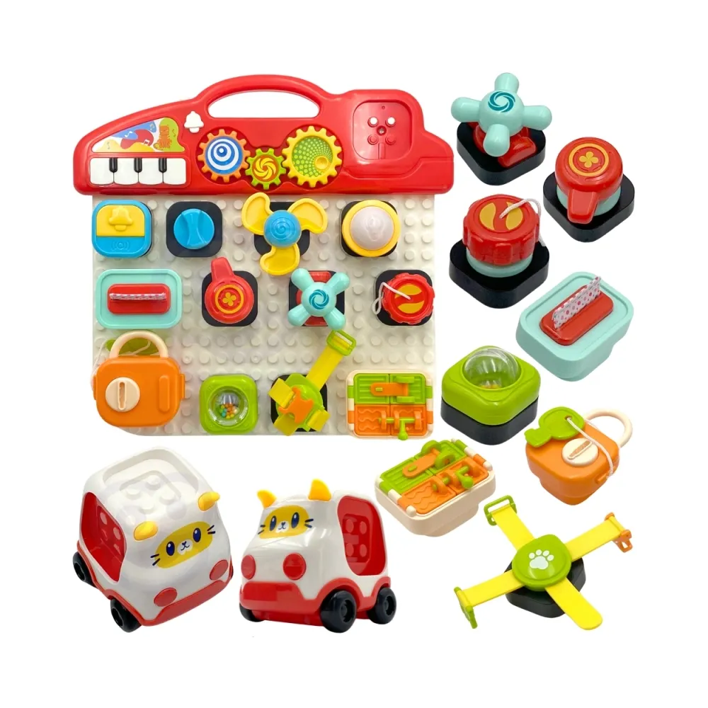 WOOPIE BABY Montessori Tablica Manipulacyjna Kolorowy Panel Aktywności