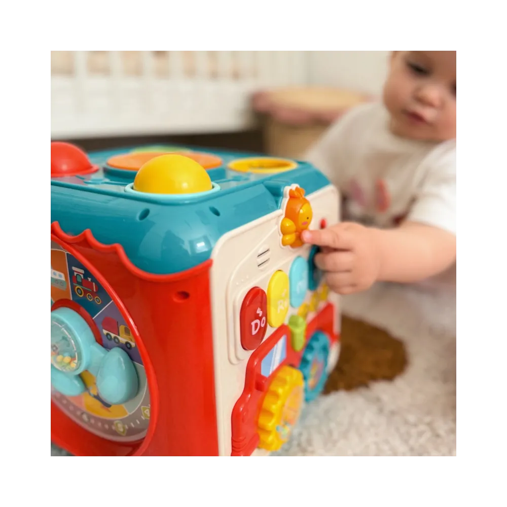WOOPIE BABY Wielofunkcyjna Kostka Aktywności Montessori 6w1 - 18m+