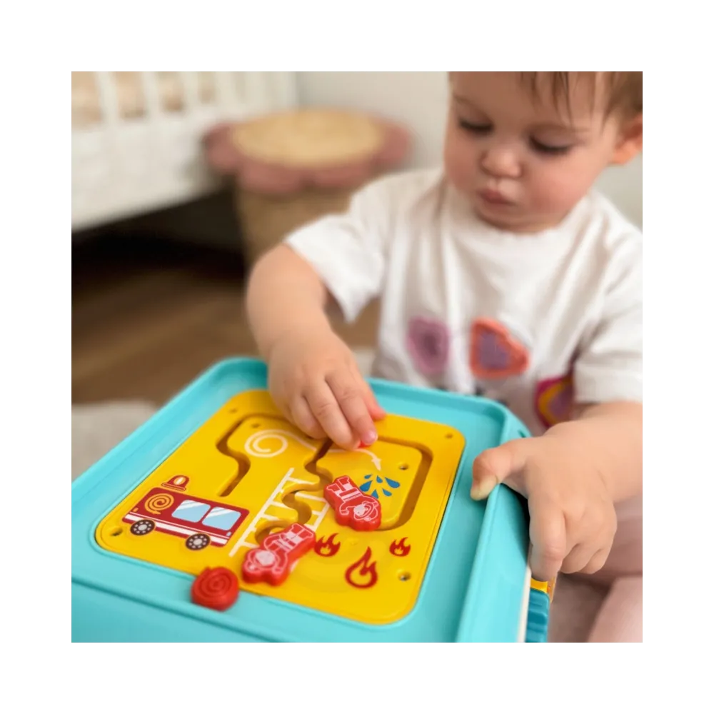 WOOPIE BABY Wielofunkcyjna Kostka Aktywności Montessori 6w1 - 18m+