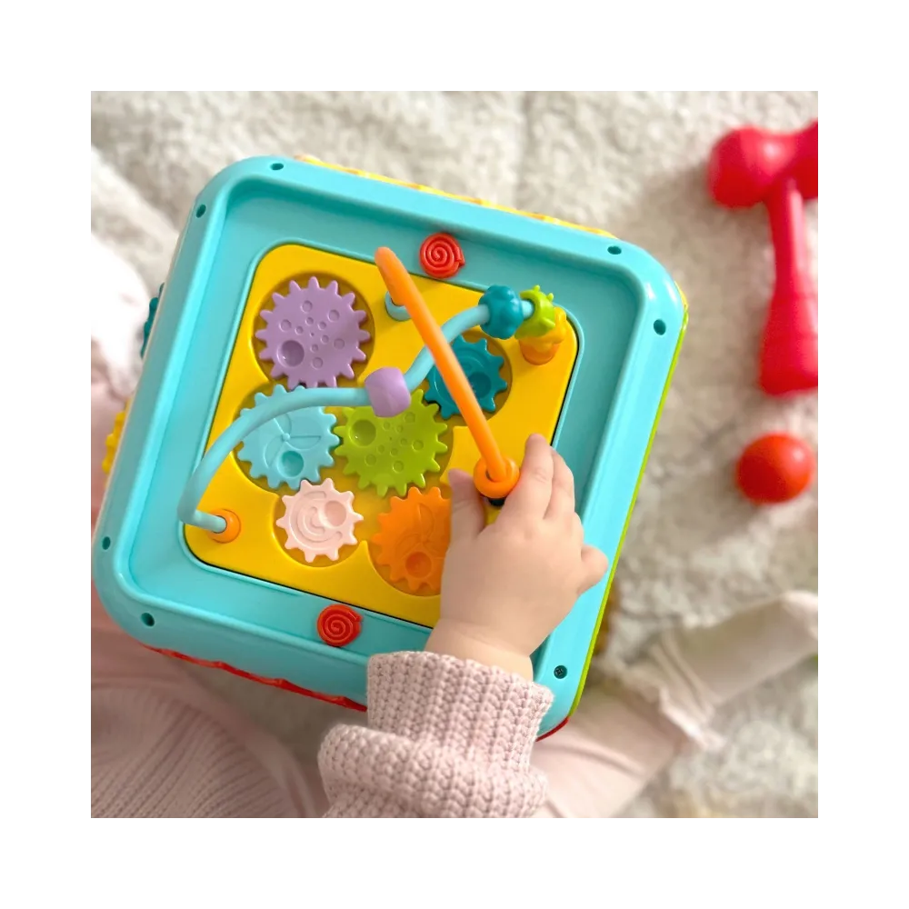 WOOPIE BABY Wielofunkcyjna Kostka Aktywności Montessori 6w1 - 18m+