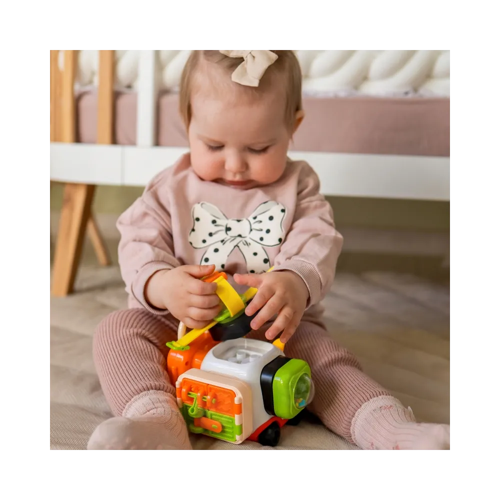 WOOPIE BABY Montessori Manipulacyjny Zestaw Konstrukcyjny Samochód Kotek 1