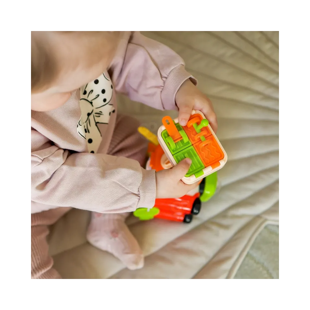 WOOPIE BABY Montessori Manipulacyjny Zestaw Konstrukcyjny Samochód Kotek 1