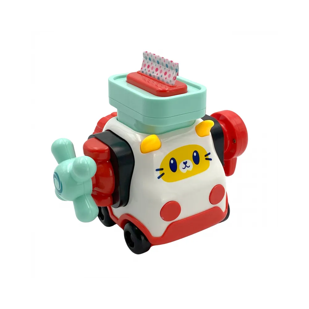 WOOPIE BABY Montessori Manipulacyjny Zestaw Konstrukcyjny Samochód Kotek 2