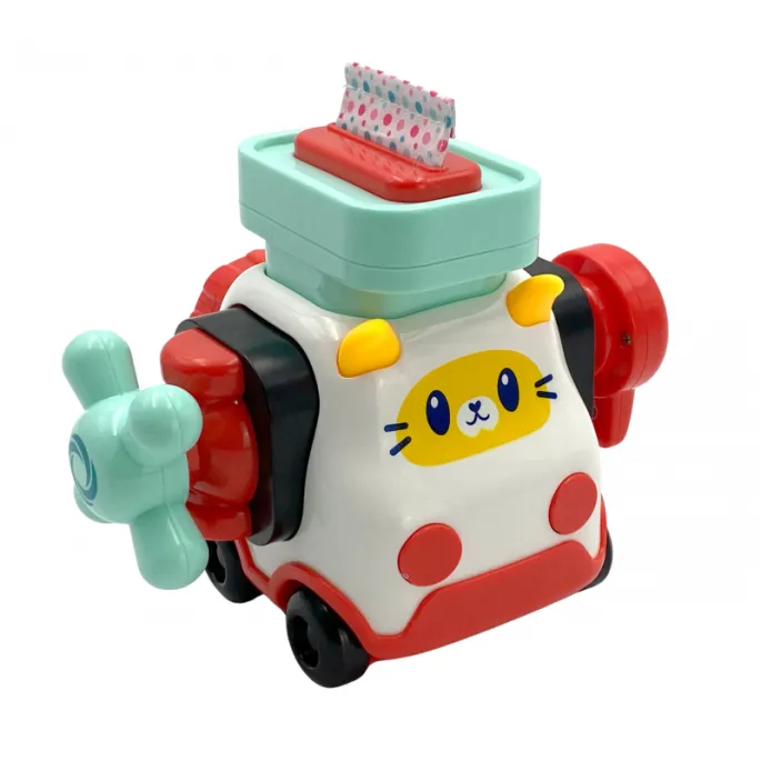 Manipulacyjne klocki w zestawie z samochodzikiem