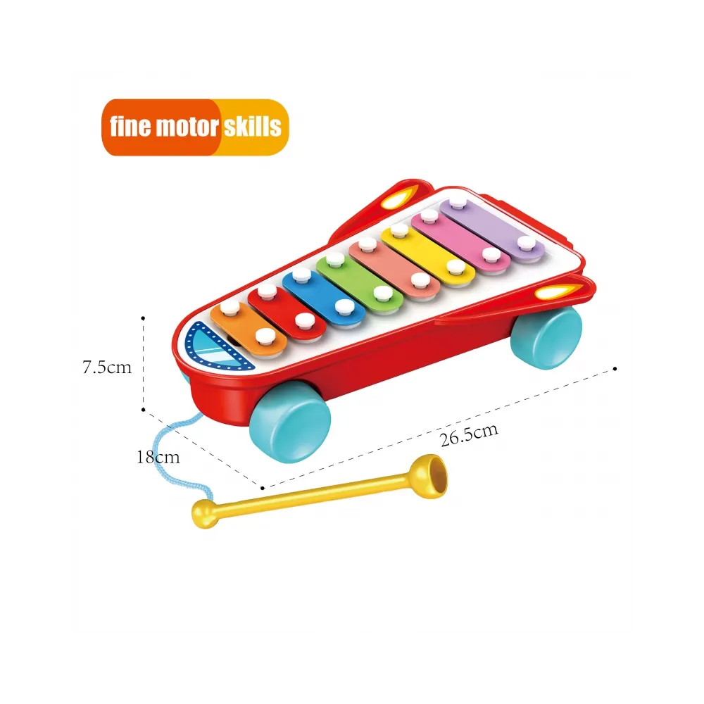 Instrument muzyczny dla dzieci w formie zabawki rakiety