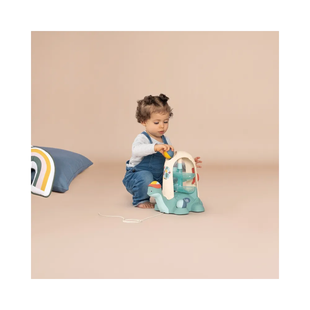 SMOBY LITTLE Żółw do Ciągnięcia ze Zjeżdżalnią dla Piłeczek 12m+