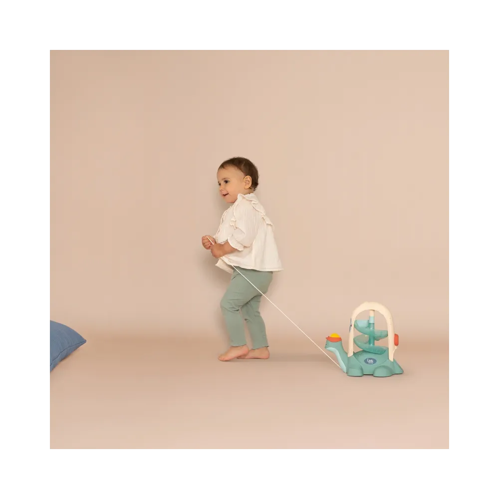 SMOBY LITTLE Żółw do Ciągnięcia ze Zjeżdżalnią dla Piłeczek 12m+