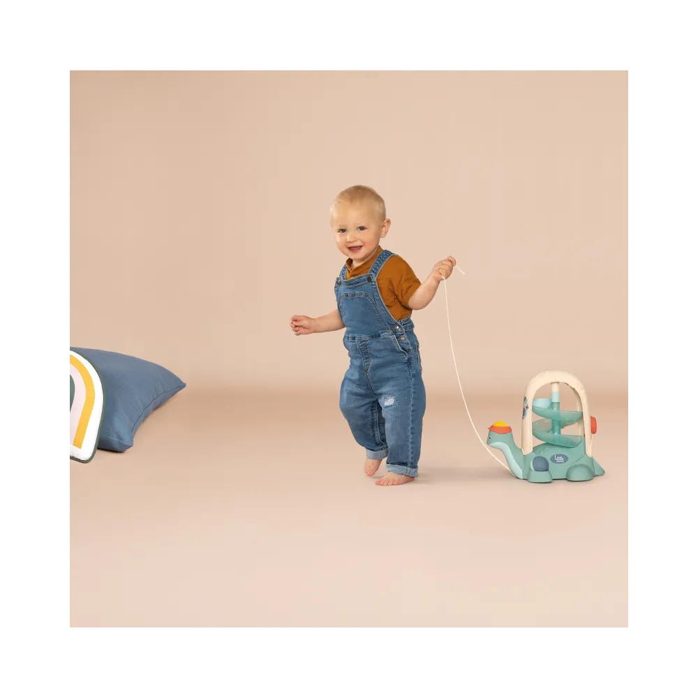 SMOBY LITTLE Żółw do Ciągnięcia ze Zjeżdżalnią dla Piłeczek 12m+